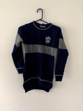 NEW RARE Harry Potter 100% Lambs Wool Ravenclaw Pullover Sweater Universal XS